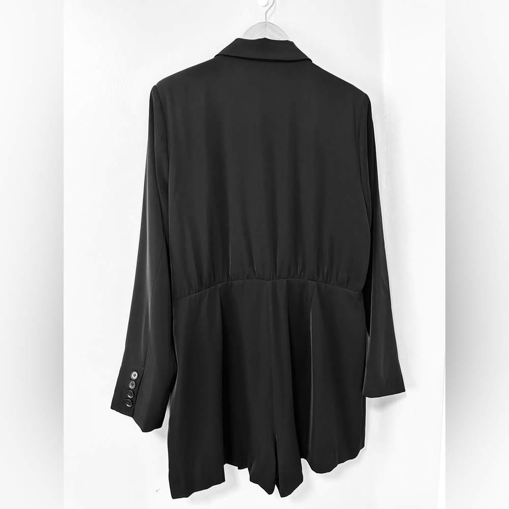NWT Adelyn Rae Black Adele Soft Blazer Romper - M, XL - Picture 10 of 10